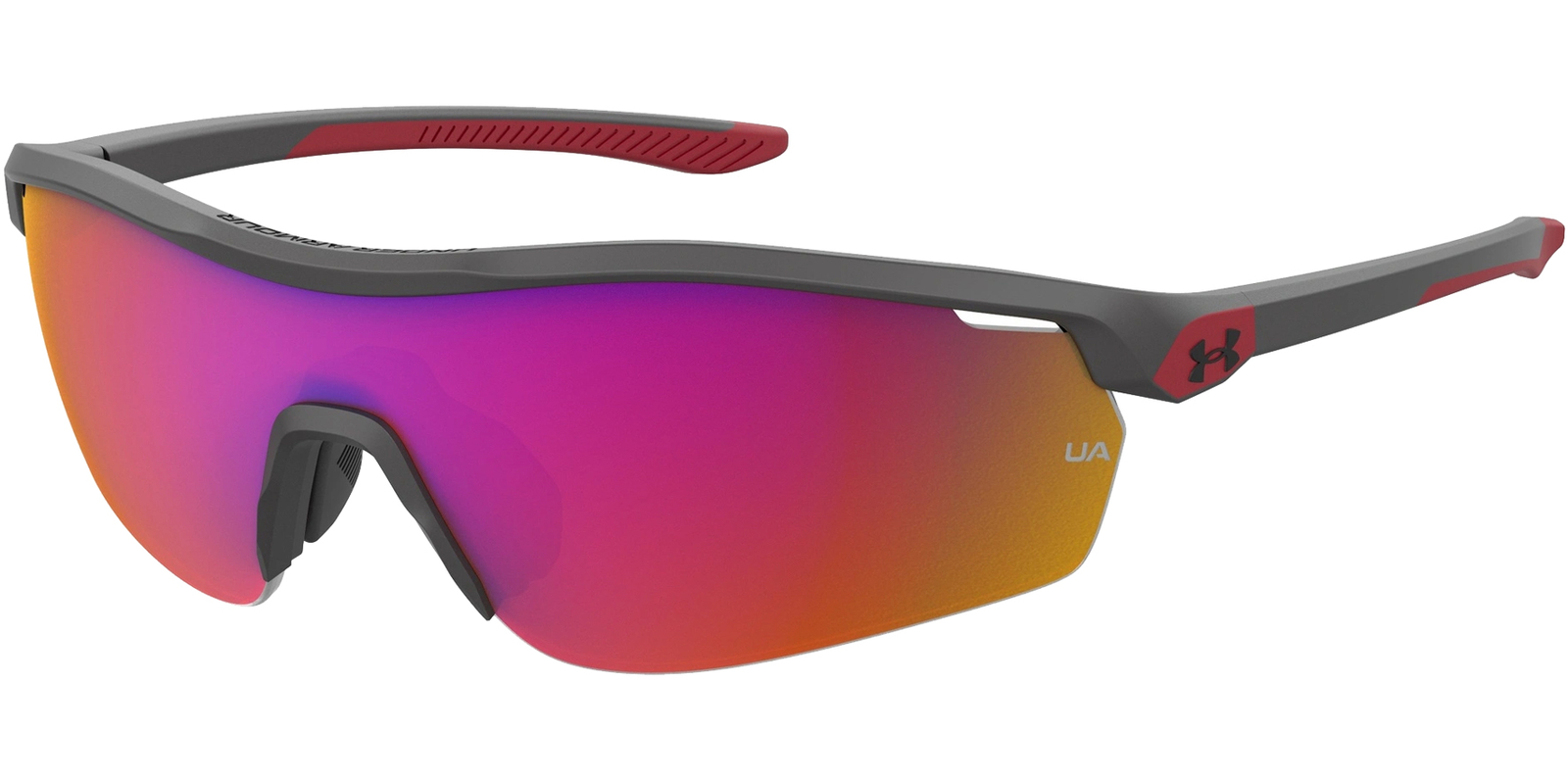 Under Armour Gametime Jr Semi-Rimless Shield Wrap Sunglasses - UA7001S 0R6S B3