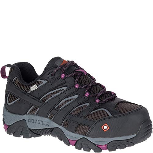 MERRELL WORK Women's Moab 2 Vent Composite Toe Waterproof Work Boot Black - J157