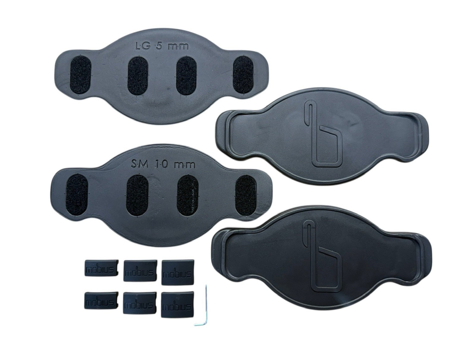 Mobius X8 Pair Knee Braces Medium Storm Grey Dirt Bike MX ATV - OPEN BOX ITEM -