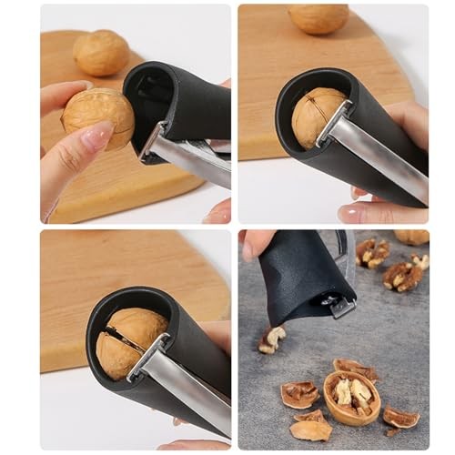 Nutcracker, Heavy duty Nut Crackers Walnut Cracker with Non slip Handle