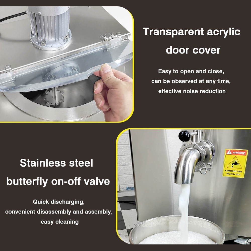 Kolice Commercial 36L Pasteurizer with Cooling Function, Blending Mixing