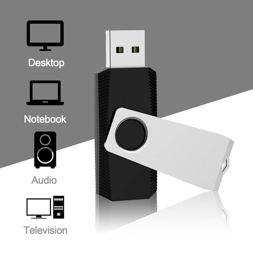 64GB USB 2.0 Rotating USB Flash Drive Memory Stick Thumb Flash Drive Storage