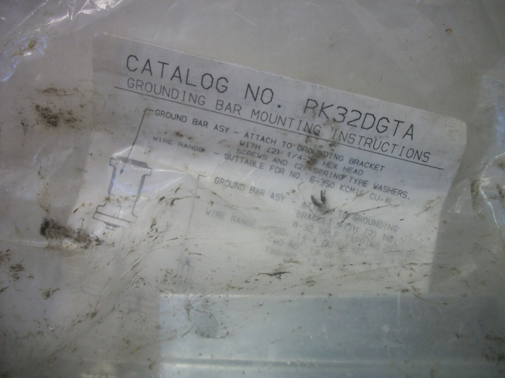 SQUARE D PANELBOARD GROUND BAR KIT PK32DGTA NEW