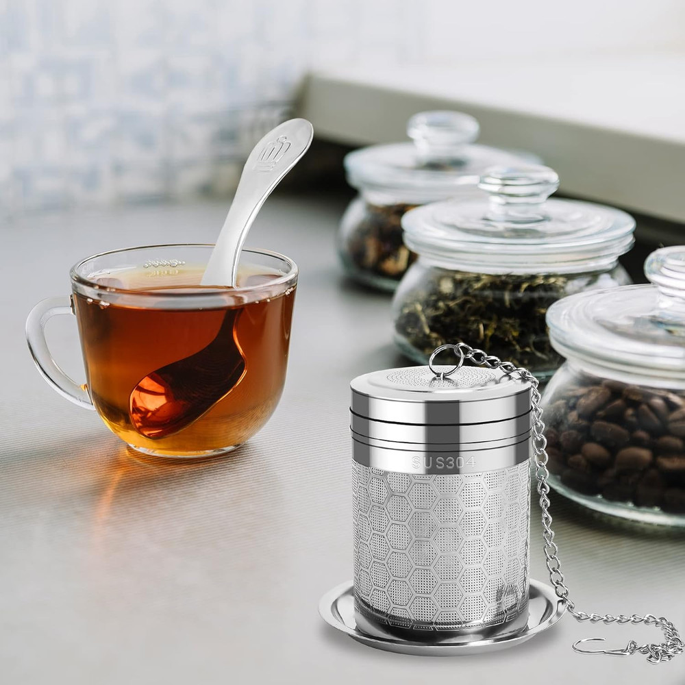 Large Tea Infusers for Loose Tea, Extra Fine Mesh Large Tea Strainer for Spice C
