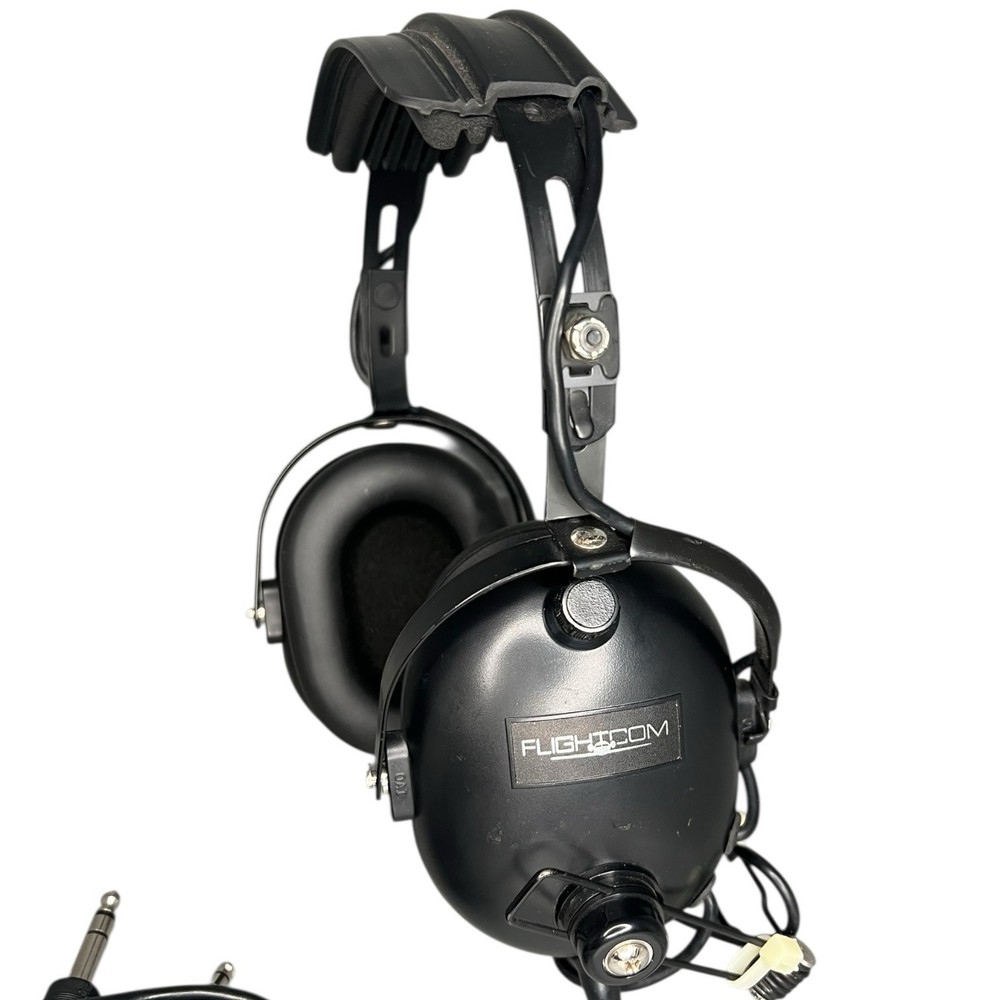 Flightcom Aviation Helicopter Headset Flight Com VGC