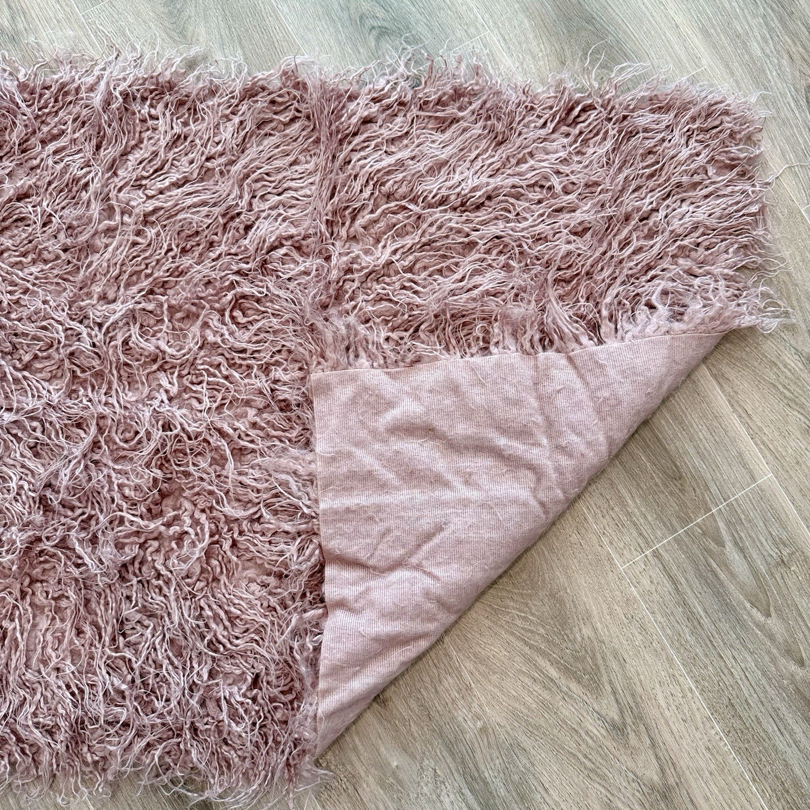 Faux Fur Newborn Baby Nest Newborn Photography Prop Set - Purple/Mauve