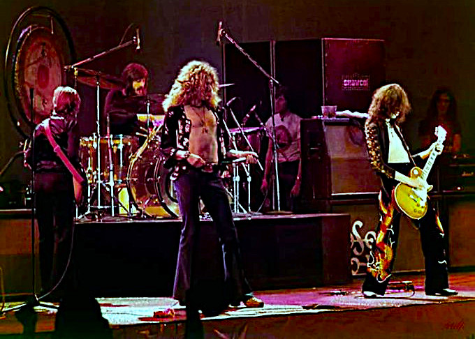 LED ZEPPELIN - REFRIGERATOR PHOTO MAGNET 3"-5"