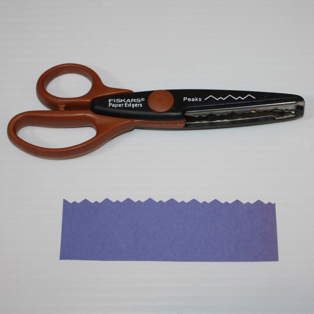 Fiskars Paper Edgers Craft Scrapbooking Scissors "Peaks" Pattern