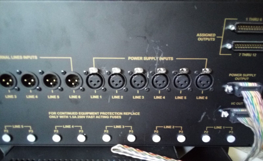 Telex RadioCom IC-100, 6 Channel Source Assign Panel
