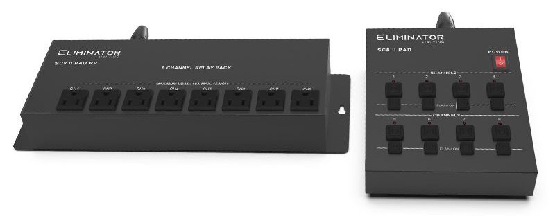 Eliminator Lighting ADJ SC8 II PAD SYSTEM Analog Lighting Controller+DMX Cable