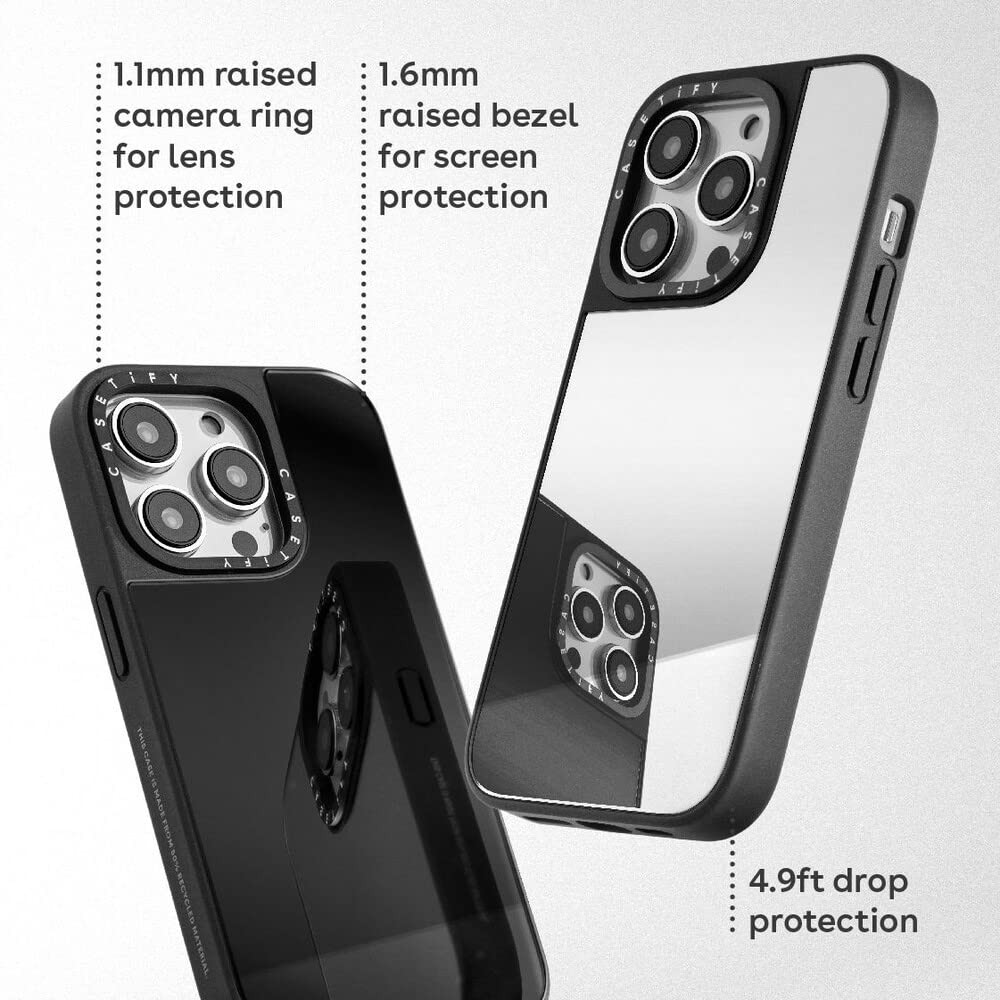 CASETiFY Mirror Case for iPhone 14 Plus Compatible with Magsafe - Greenery - Bla