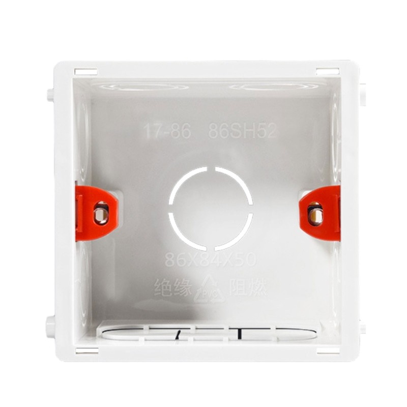 86-Type PVC Junction Box Wall Mount Cassette For Switch Socket Base
