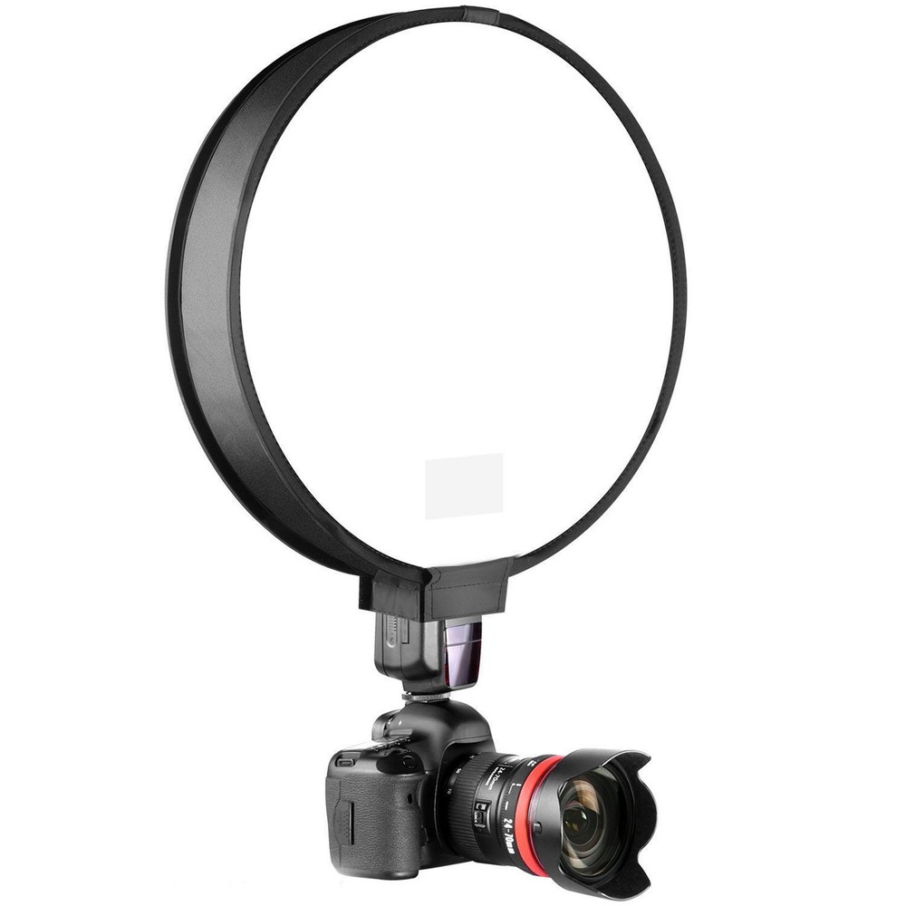 2X 40Cm Round Universal Portable Speedlight Softbox Flash Diffuser On-Top9216