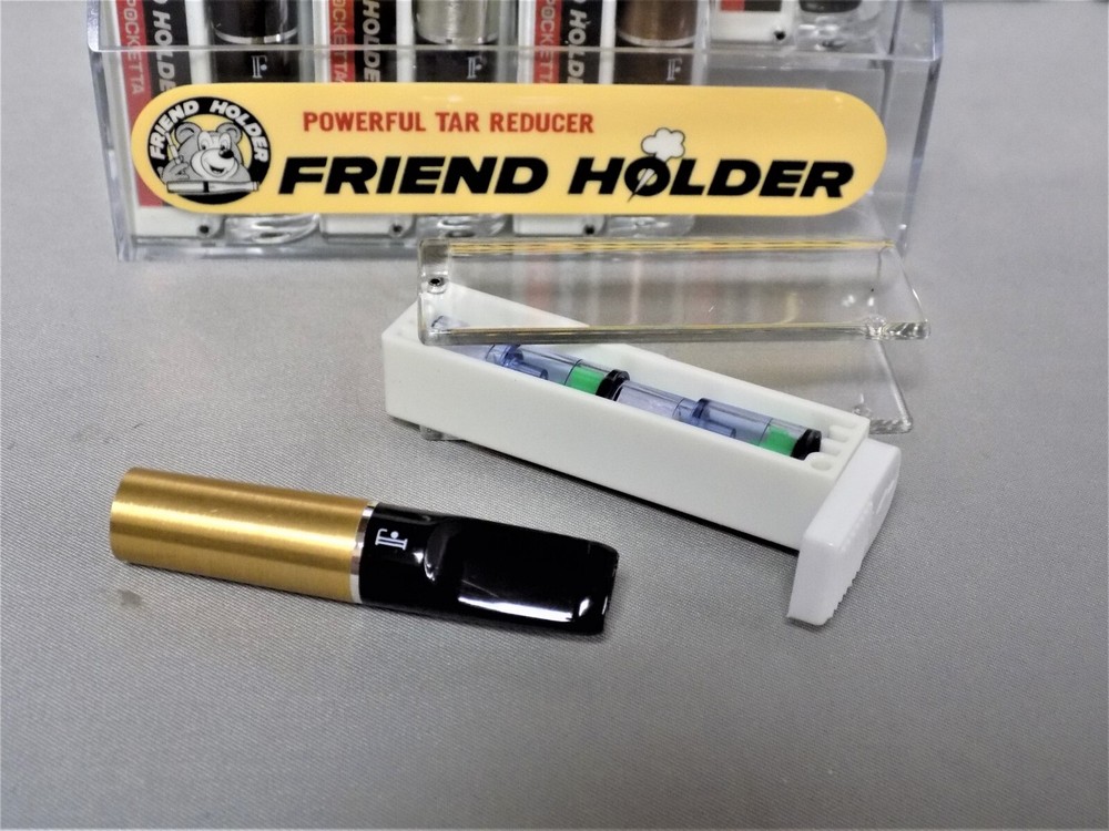 FRIEND CIGARETTE HOLDER MINI POCKETTA DISPLAY TAR NICOTINE DOUBLE FILTER SYSTEM