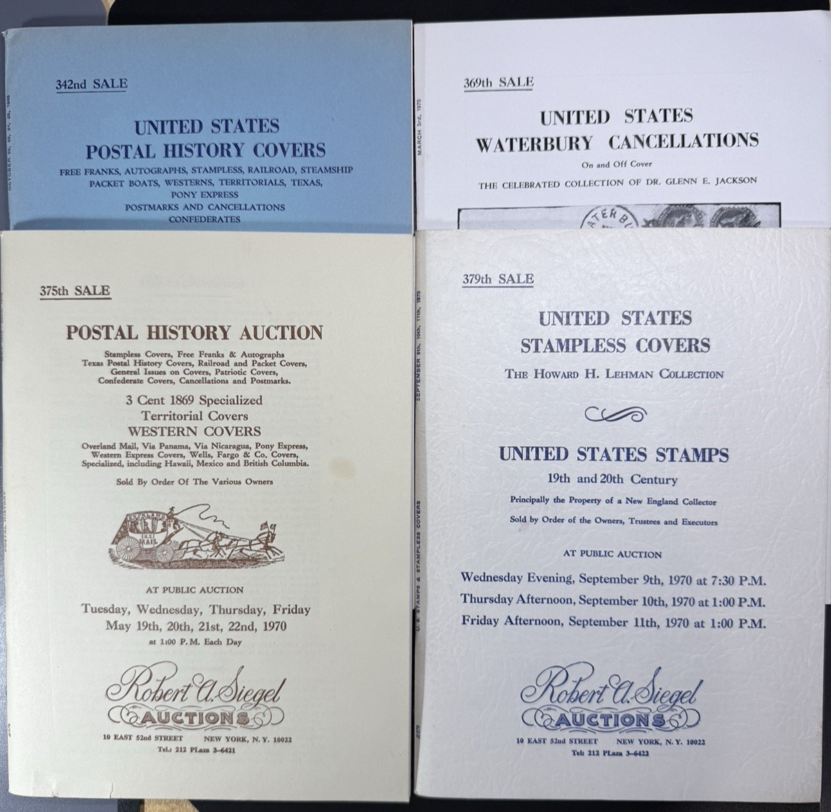 Lot of 24 R Siegel auctions - Postal History, covers, Westerns, Confederate etc