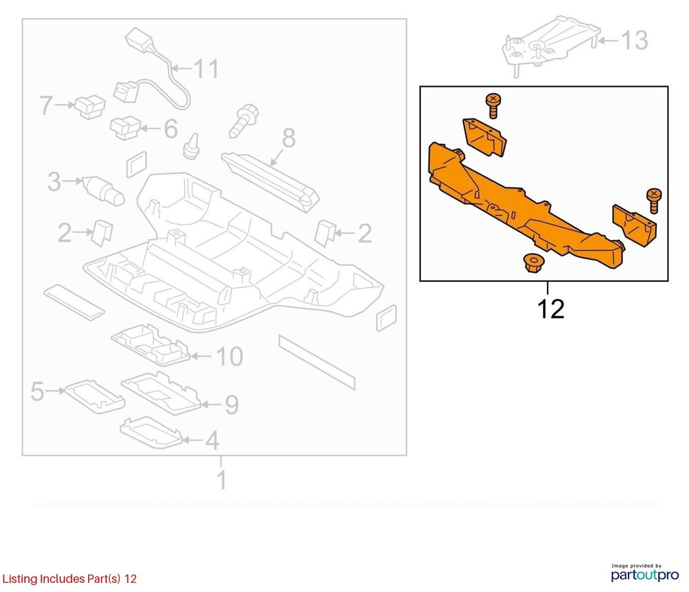 Camera/Projector Camera Windshield Mounted Upper Fits 18 LEGACY 12638589