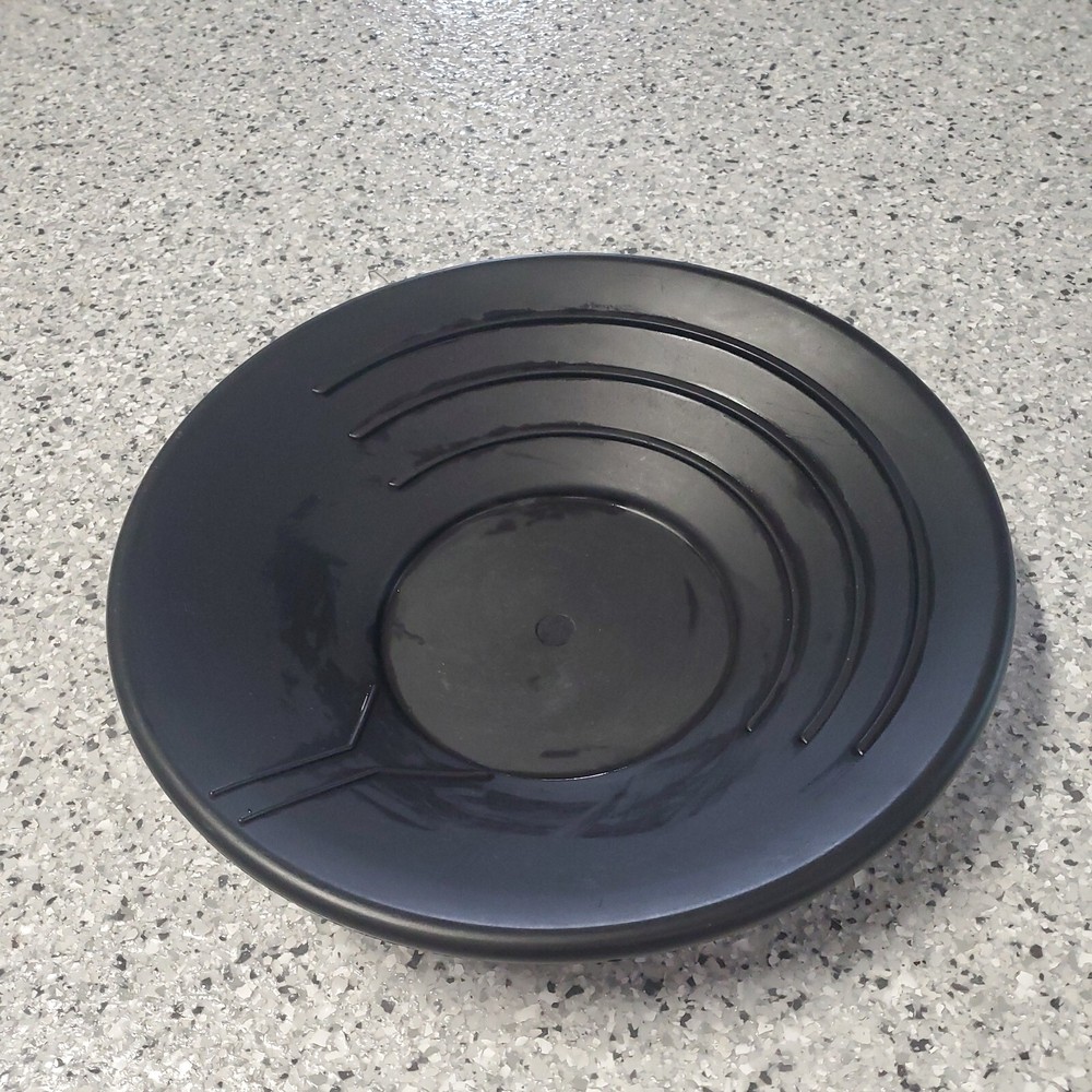 Gold Pan Black Plastic