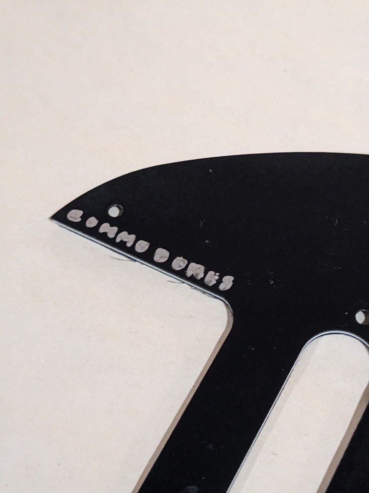 Commodores SIGNED PICKGUARD Nightshift FUNK & SOUL GROUP COA