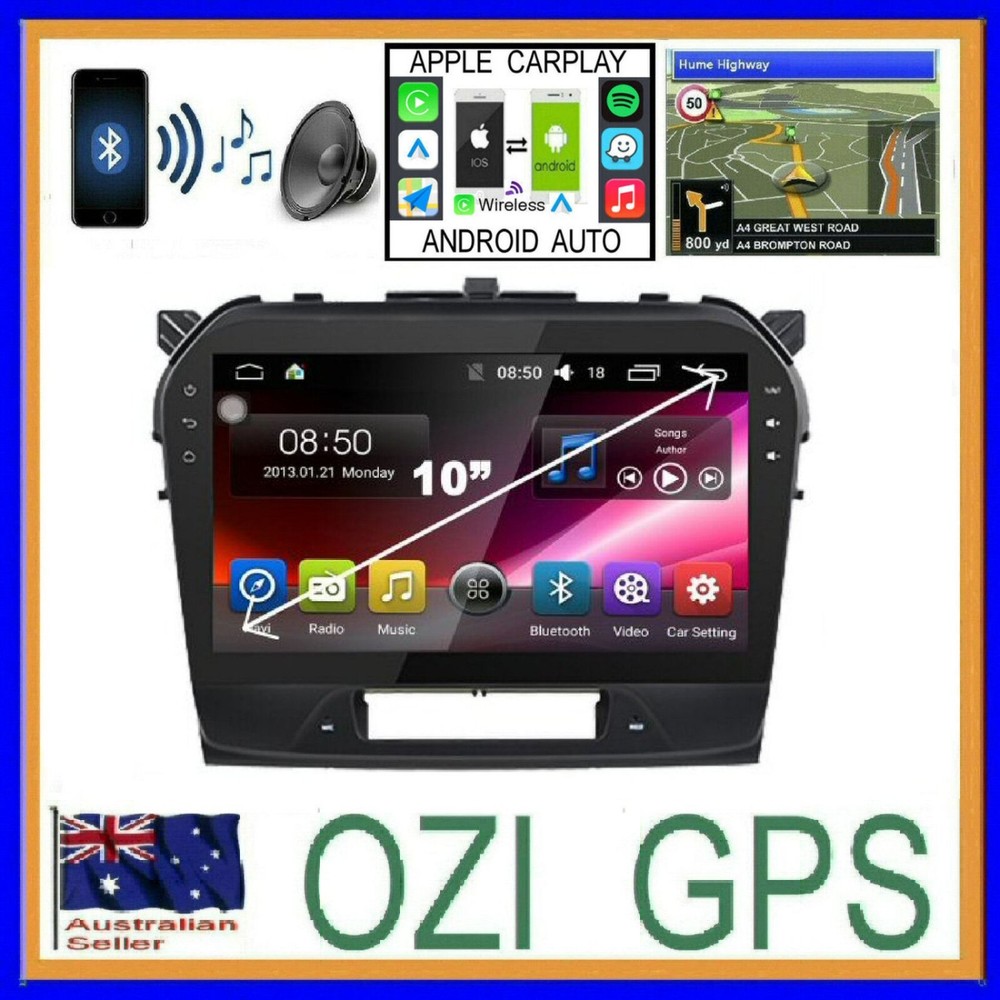 SUZUKI VITARA 2015+  GPS WIRELESS APPLE CARPLAY ANDROID AUTO ODB DAB TPMS DVR