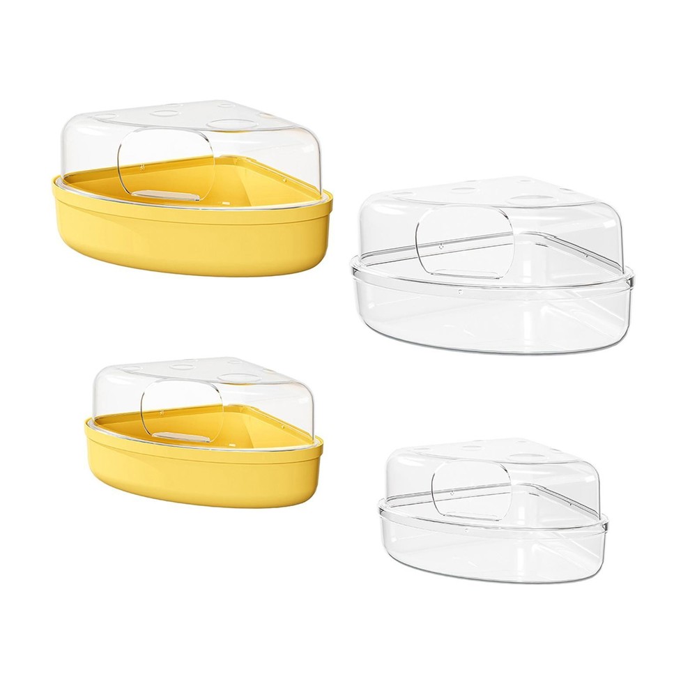 Hamster Sand Bath Container Gerbil Sand Bath for Ferret Hedgehog Mice