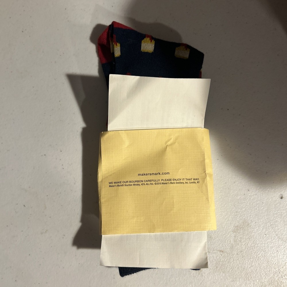 Maker’s Mark Bourbon Whiskey 2018 Ambassador Program Socks *NEW*