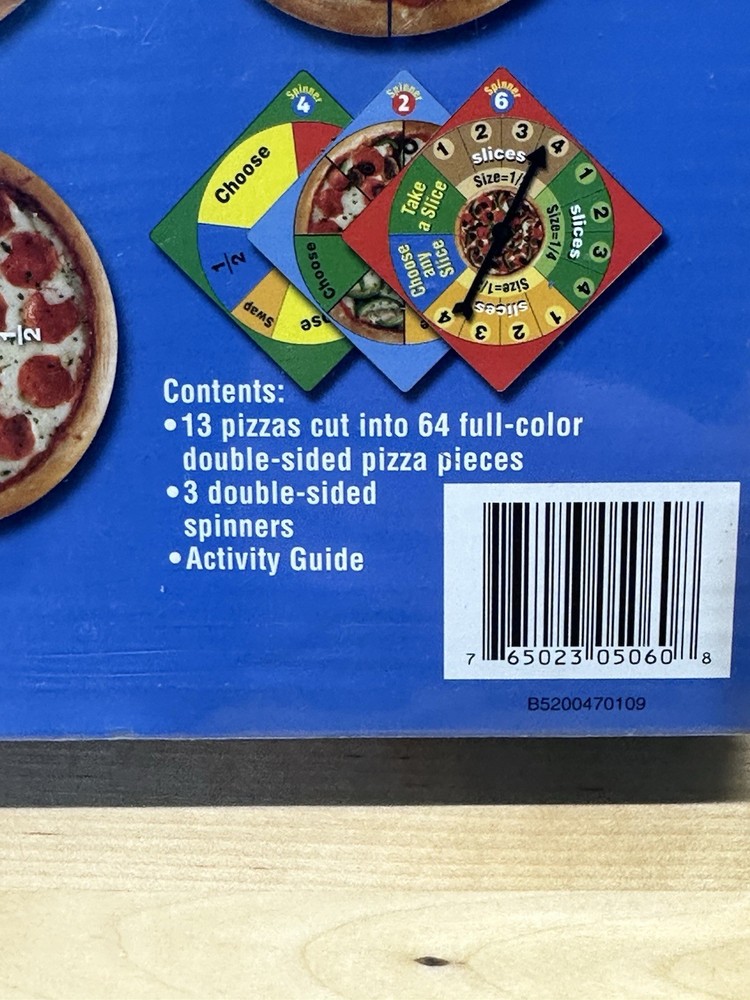 Pizza Fraction Fun Learning Resources Math Game Learning Education Kids SEALED