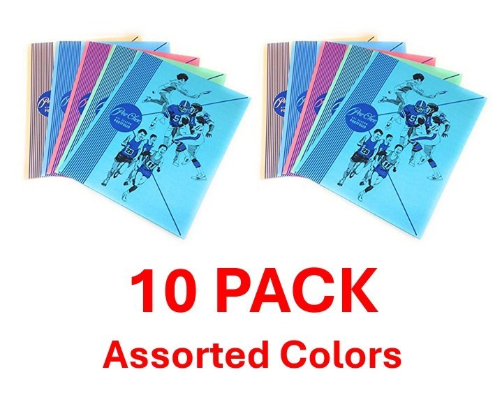Mead Color Talk Peechee Folder, Assorted Colors, 10 PACK
