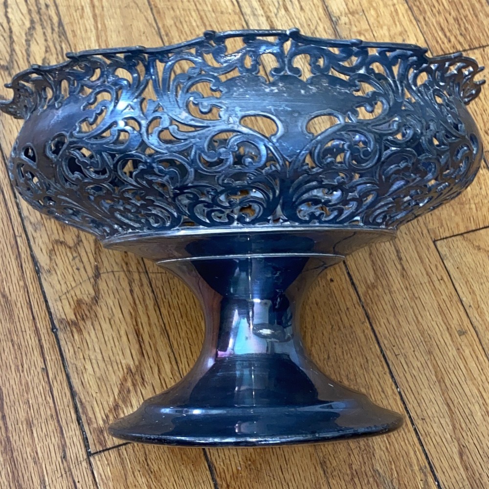 19th Century Forbes Silverplate Footed Bowl
