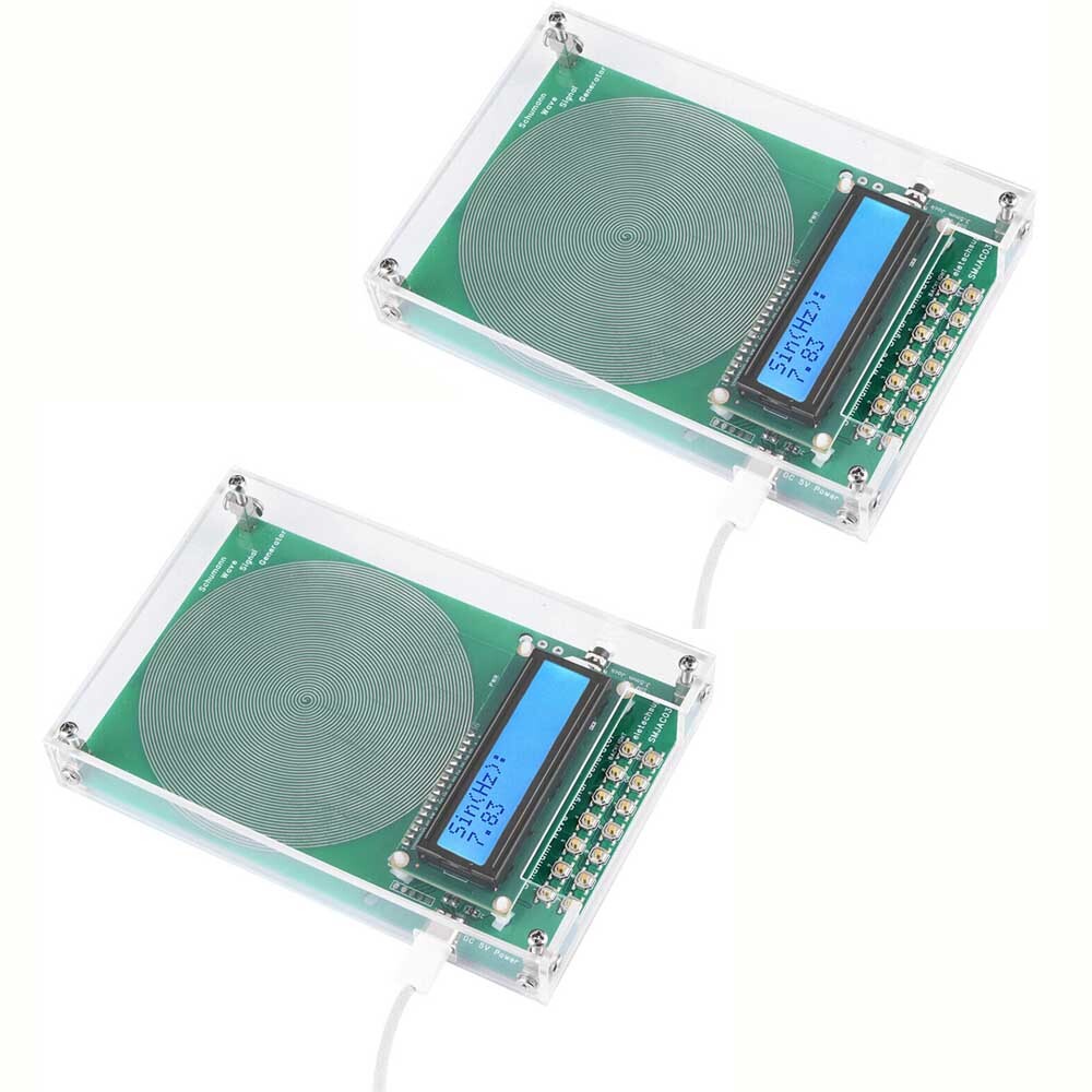2* For Schumann Wave Generator Pulse Sine Frequency+Audio Output Connector+Case