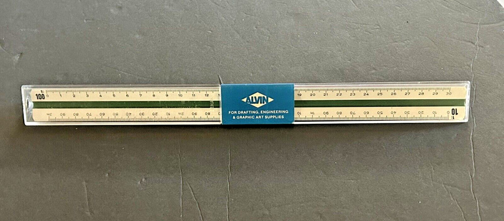 Vintage Drafting Scales Engineering Triangular Graphic Arts Pickett Staedler