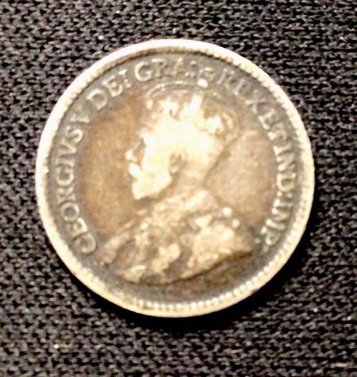 1919 Canada Silver! 5 Cents! ENN Coins