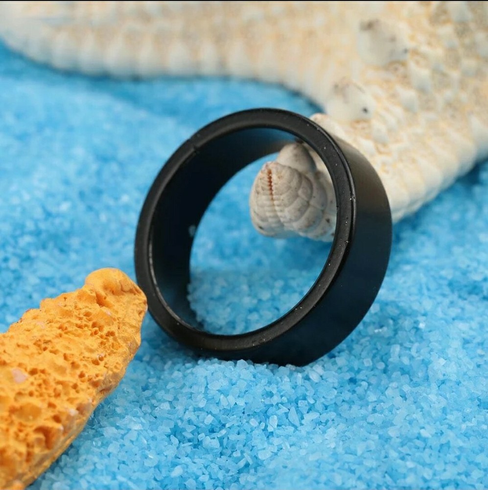Magic Trick Ring Strong Magnetic Black Prop Learn Beginner Illusions T5