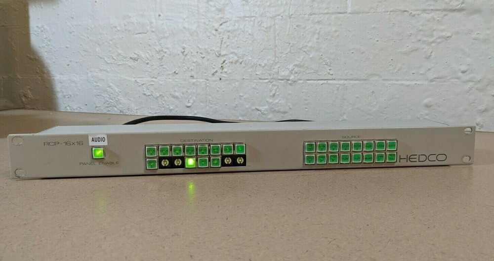 HEDCO RCP-16x16 Remote Programmable Panel with Power Cord