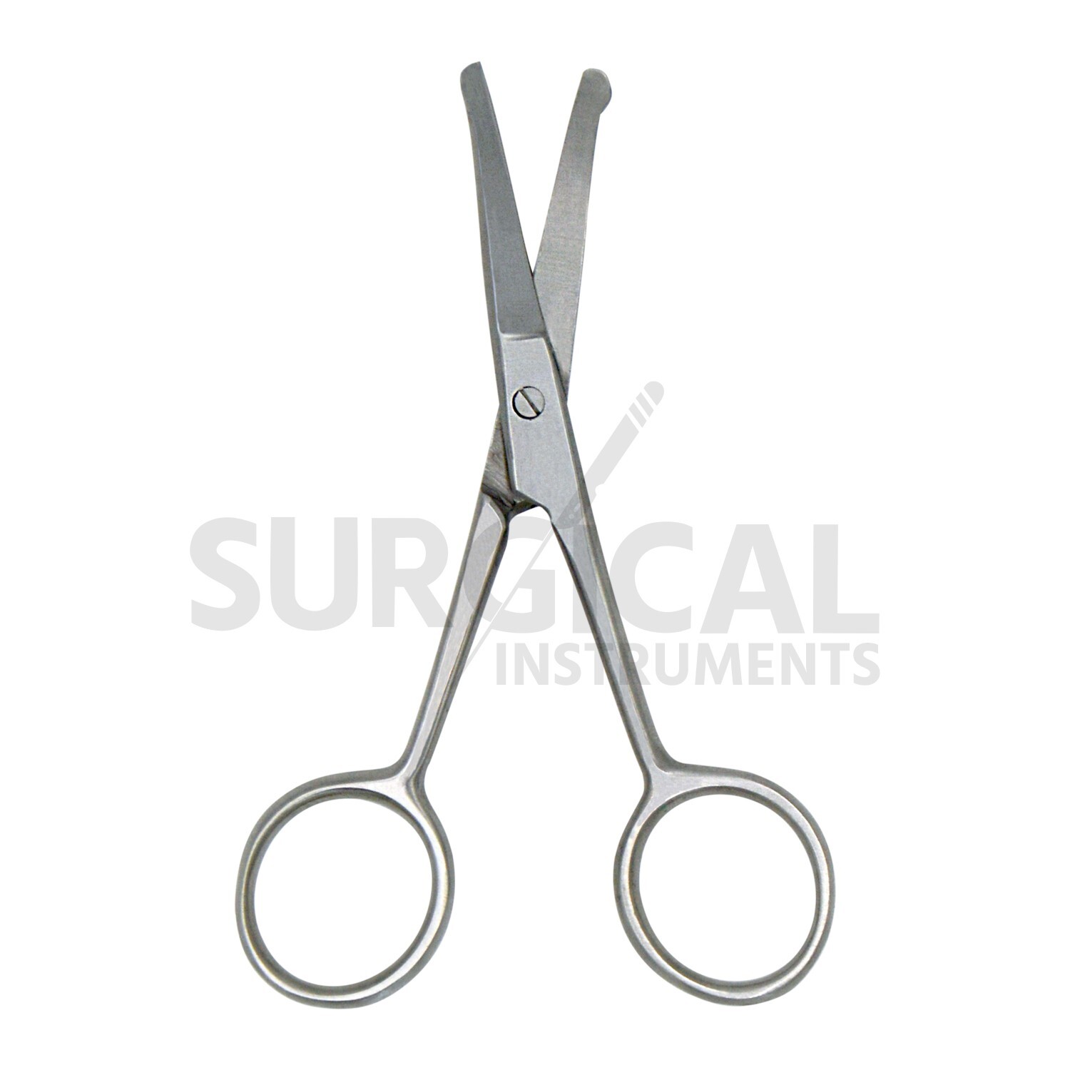 Dog Grooming Scissors 3.5" Curved W/Safety Tips for Eye Ear Nose German Grade