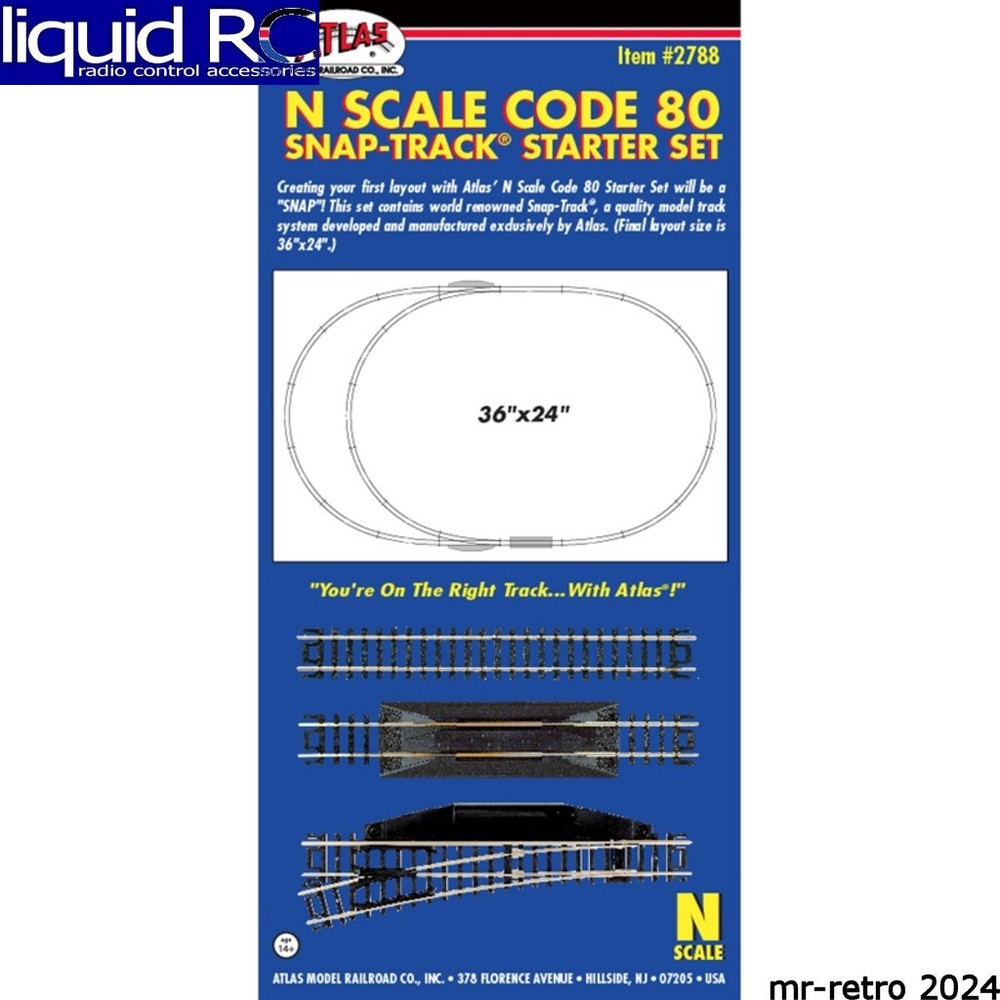 Atlas Trains 2788 N Code 80 Snap-Track Starter Set