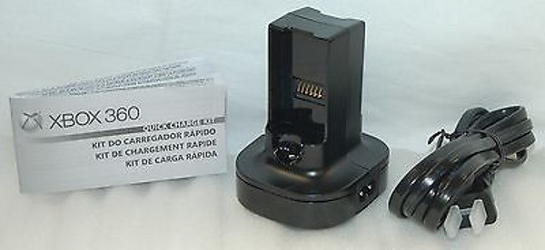 NEW Official Microsoft XBox 360 QUICK CHARGE Kit charger (No Battery)