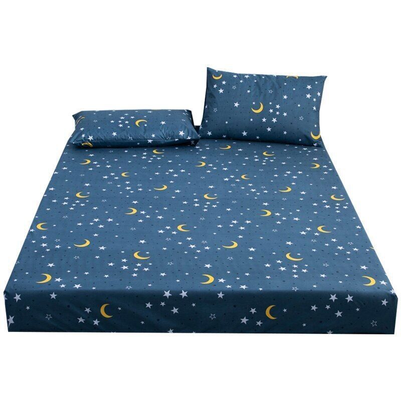 Waterproof Bed Sheet With Elastic Bands Adjustable Fitted Sheets /Pillowcases