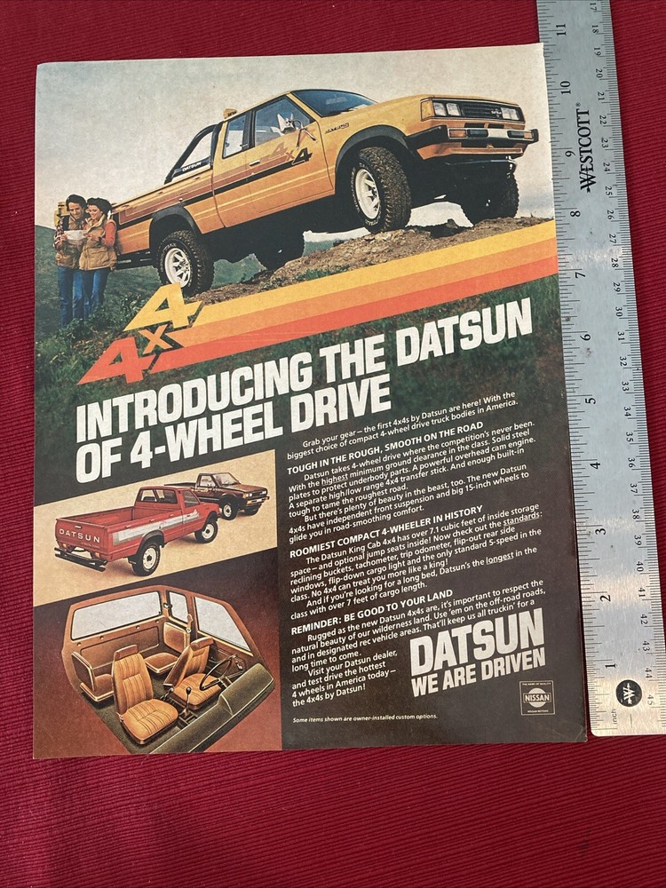 Datsun 4X4 Truck 1979 Print Ad
