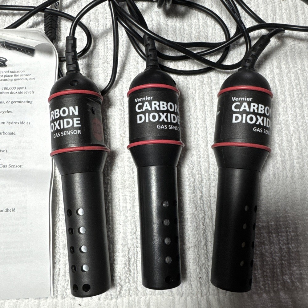 3x Vernier Carbon Dioxide Gas Sensor CO2 Tested Works