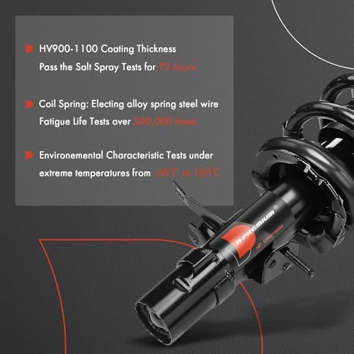 Front Complete Strut & Coil Spring Assembly Compatible with Infiniti [AWD]