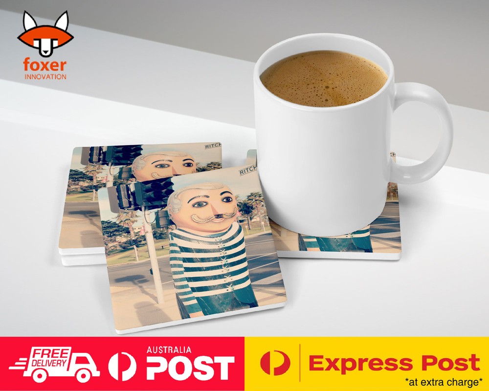 COASTER COFFEE DRINKING MAT|GEELONG CLOWN HARD