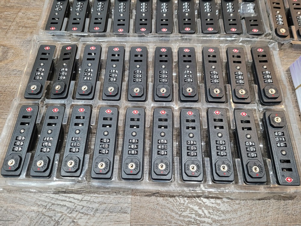 100pcs Luggage TSA Customs Lock Safely Code Lock 3 Digit Combination Lock TSA007
