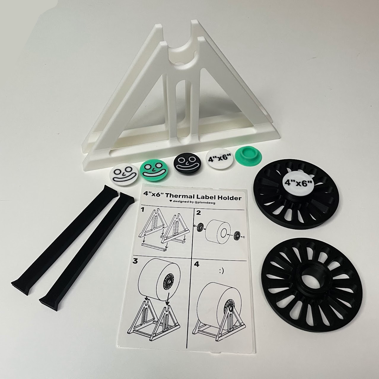 Thermal Label Holder for 4x6" UPS Rolls - Custom Logo