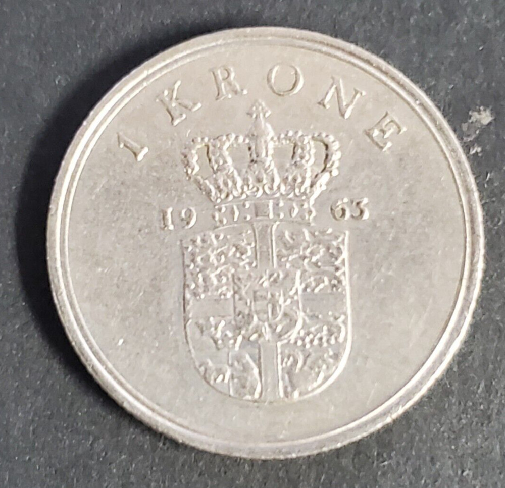 Denmark, nice 1963 1 Kr used