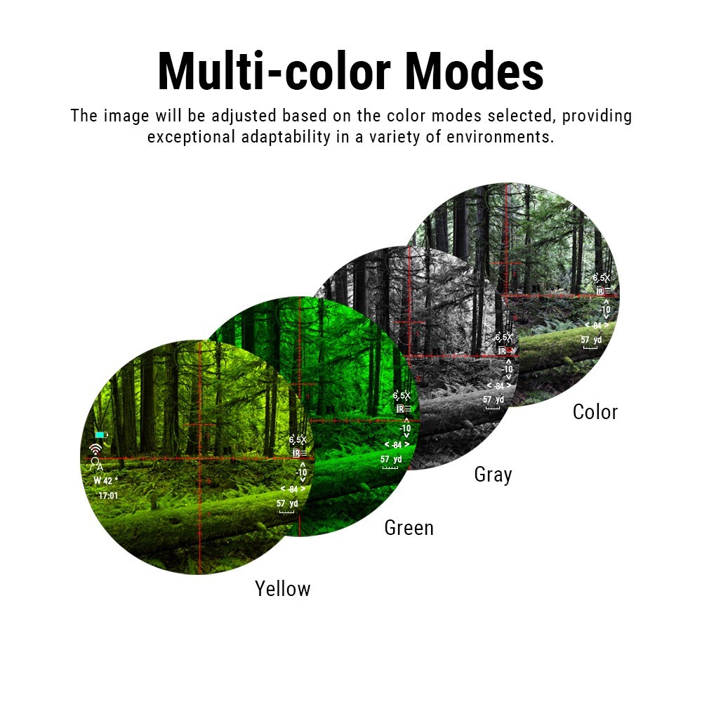PARD DS35LRF 850nm 70mm Rangefinder Ballistic Calculator 2K NightVision Scope