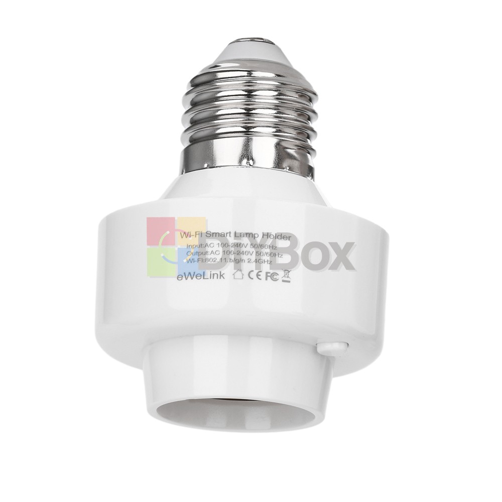 2PCS Smart WiFi Bulb Socket E26 E27 Light Bulb Adapter EWeLink Google Control