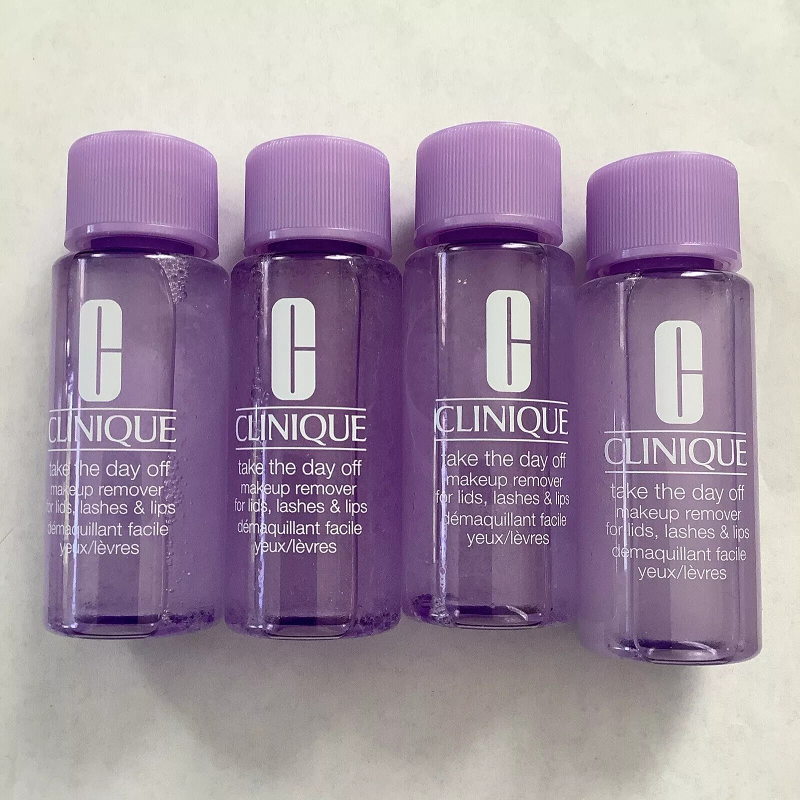 CLINIQUE take the day off Makeup Remover Lids, Lashes & Lips 4 x 1.7oz