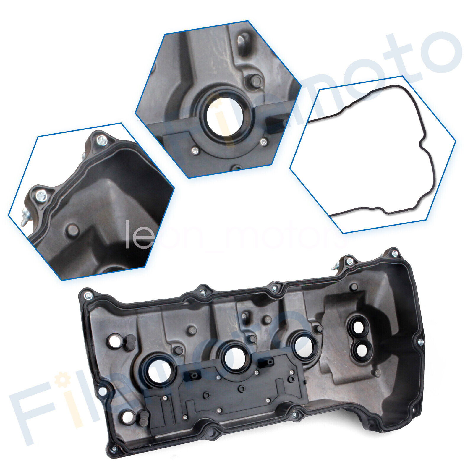 2* Aluminum Engine Valve Cover for Ford 13-16 F-150 15-23 TRANSIT-150 3.5L Turbo