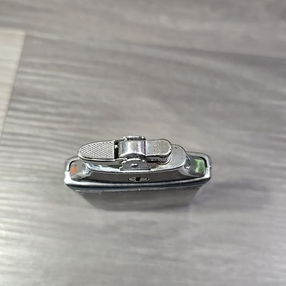 VINTAGE 1940s ART DECO RONSON MASTERCASE LIGHTER & CIGARETTE CASE BLACK Untested