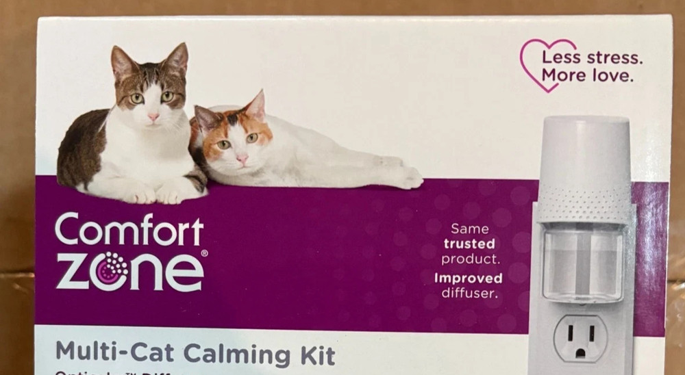COMFORT ZONE Multi-Cat Calming Value Kit- 1 Diffusers & 4 Refills, Pheremone